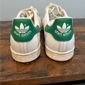 Adidas Stan Smith White and Green Shoes